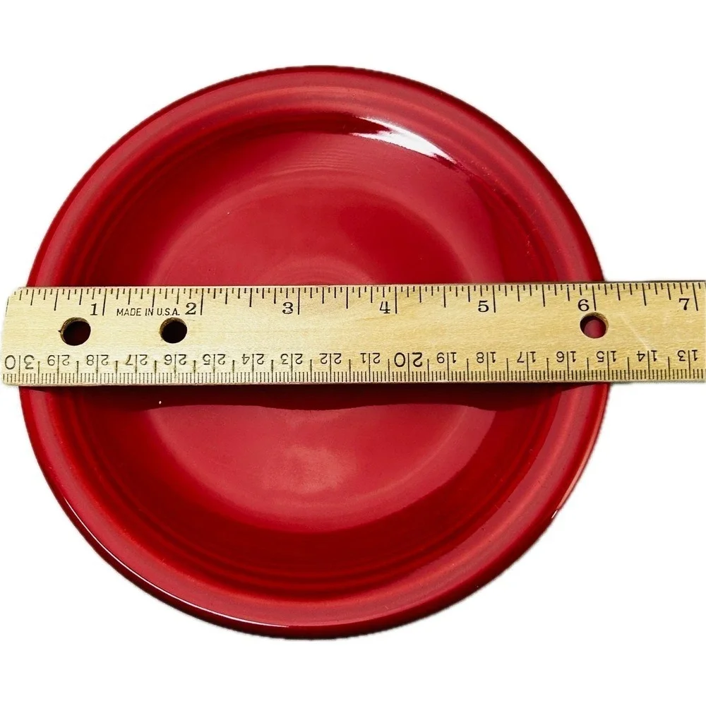 Fiesta Scarlet Red Bread Plates‎ Set of 2 Dated 2007 Fiestaware